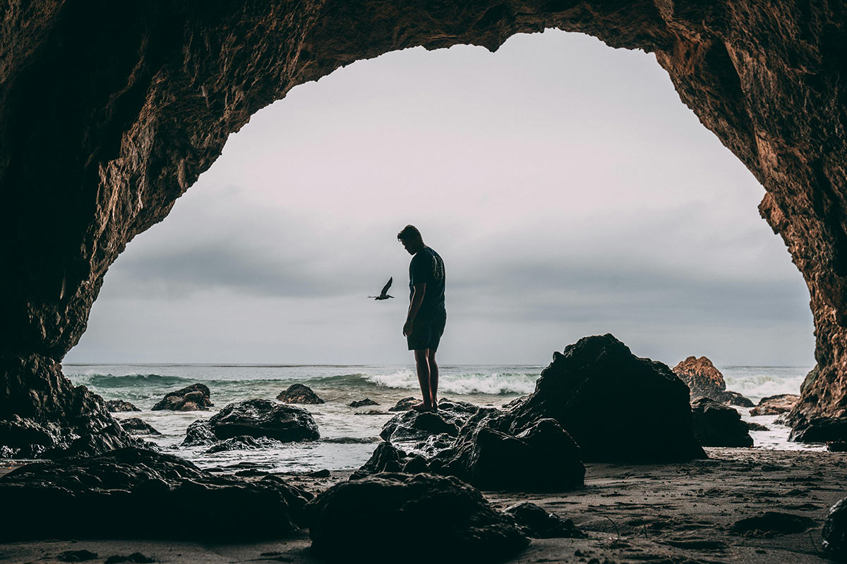 head to heart restoration ministry article image of a man in a cave